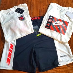Men's Nike shirts and short set!!